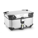 Obkev58A stříbrný horní kufr Givi Trekker Outback Evo hliníkový (Monokey topcase), bez zámku, 58 l.