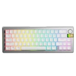 Glorious GMMK 3 Pro HE Wireless 65% - Fox HE ANSI stříbrná / herní 65% TKL / USB-C+BT / ANSI (US) / Fox HE / RGB / 1.4m (GLO-KB-GMMK3-PRO-65-PB-HE-WL-SIL-US)