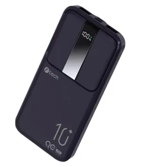 C-TECH BATCT1341 22.5W 10000 mAh černá / Power Bank / USB-A / USB-C / 5V 9V 12V (8594125014209)