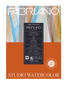 Fabriano Studio Watercolour Hot Press 22,9x30,5 cm 300g blok 50 listů