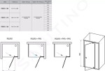 RAVAK - Pivot Sprchové dveře PDOP2-120, 1161-1211 mm, satin/čiré sklo 03GG0U00Z1