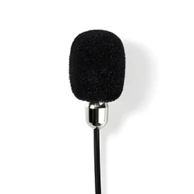 Nedis Klopový mikrofon / Mikrofon / Všesměrový / Kabelový / 3.5 mm / Větrný filtr (MICCJ105BK)