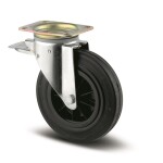 Tente Kolečko na odpadové kontejnery 200 mm,otočné s brzdou 760