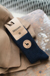 Ponožky 044-005 Alpaca navy blue - Steven 41/43