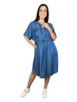 HOSH Košilové šaty Tamira Velikost: UNI, Barva: Modrá