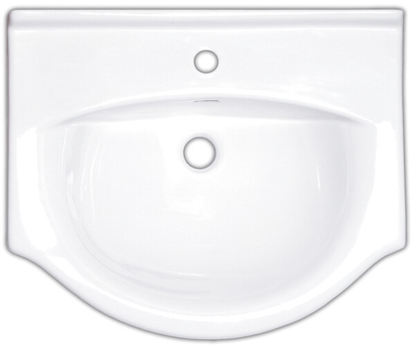 Nábytkové umyvadlo Naturel Pro 56x42 cm otvor pro baterii uprostřed HA5655 HA5655