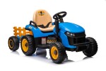Mamido Dětský elektrický traktor BBH-030 s přívěsem modrý