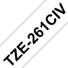 Brother TZE261CIV bílá/černá / Kazeta s páskou / laminovaná / 36 mm / 8 m (TZE-261CIV)