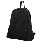 Trendy dámský koženkový kabelko-batoh Ticiana, černý