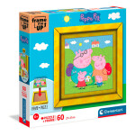Clementoni Puzzle Frame me up - Prasátko Peppa 60 dílků - R-Kontakt
