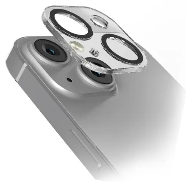 SBS pro Apple iPhone 15/15 Plus černá / Ochranný kryt objektivu
