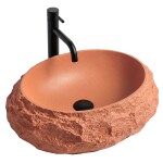 REA - Umyvadlo na desku Mika Terracotta REA-U7349