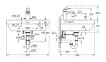 GROHE - Euro Ceramic Set umyvadla 600 mm a baterie Eurosmart Cosmopolitan s výpustí, alpská bílá/chrom 39642000