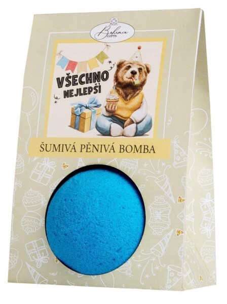 Pěnivá a šumivá bomba do koupele 110 g - Všechno nejlepší