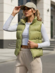 Dámská prošívaná vesta WILLOW pistáciová FashionStreet TY3797 XL