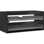 MEXEN - Box-A skříňka pro umyvadlo 100, 2 zásuvky, černá mat 91AX0-1000-470-2-71