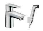 HANSGROHE - Talis E Umyvadlová baterie s ruční sprchou Bidette, chrom 71729000