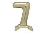 Balónek fóliový číslo 7 zlaté stojící 70 cm Balónek fóliový číslo 7 zlaté stojící 70 cm