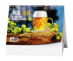 Stolní kalendář 2026 Baloušek - Rok 2026 s českými minipivovary