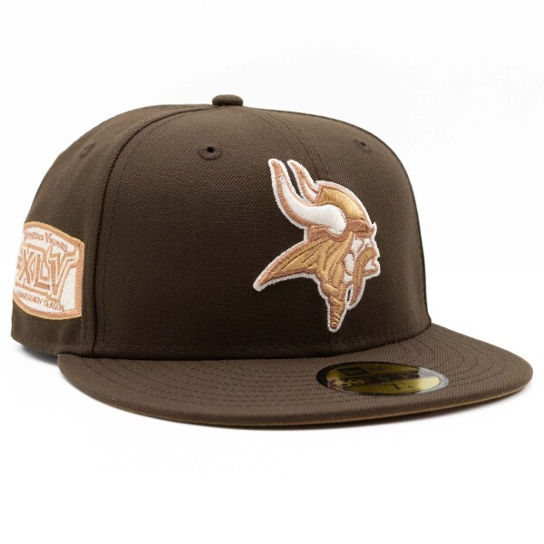 New Era Pánská kšiltovka Minnesota Vikings NFL Walnut XLV Anniversary 59FIFTY Fitted Velikost: 7 3/8