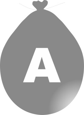 Balónek písmeno A stříbrné balonky.cz Balónek písmeno A stříbrné balonky.cz