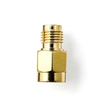 Nedis SMA adaptér RP-SMA(F) - SMA(M) zlatá / Adaptér / Pozlacené kontakty / 50 Ohm / 2 ks (CSGB02112GD)