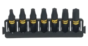 DeWalt 7dílná sada bitů T / Bity / T15, T20, T25, T30, T40 / 25 mm / ToughCase (DT70816)
