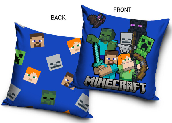 Dětský povlak na polštářek Minecraft Bitva Mobů