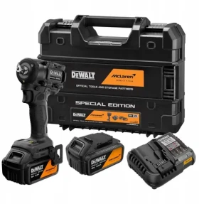 DeWalt DCF92MP2T McLaren F1 Team / Aku rázový utahovák / 1/2" / 18V / 406 Nm / 2x 5,0 Ah / kufr TSTAK (DCF92MP2T-QW)