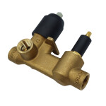 INVENA - Těleso pro podomítkové baterie černé s přepínačem, 35 mm, 2-funkce SC-B1-448-P