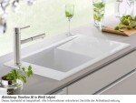 VILLEROY & BOCH - Keramický dřez Timeline 50 White alpin nástavný 900 x 510 bez excentru 330701R1