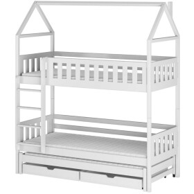 Posteľ Domček Iga 90x200 white