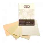 Barevné papíry Blok Happy Color Deco Ecru A4 170 g 20 listů