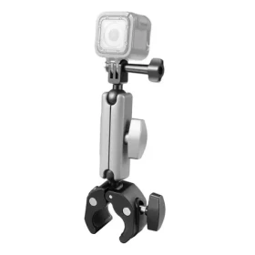 Puluz PU867B černá / Držák na motocykl / pro sportovní kamery GoPro, DJI, Insta360 / průměr řídítek 1,5-5 cm (PU867B)