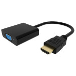 Adaptér HDMI (male) na VGA (female, D-Sub DE-15), černá