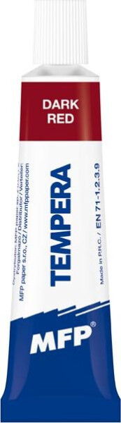 Temperové barvy 12ml červená tmavá