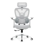 Kancelářská židle, synchronní mechanismus, šedá síťovina, KA-B2363 GREY