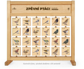 Pexeso zvukové stolné - Spevné vtáky SK