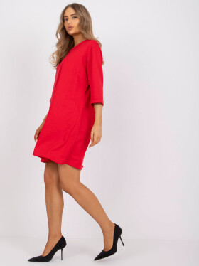 Dámské šaty-LK-SK-508789.19P-červená jedna velikost