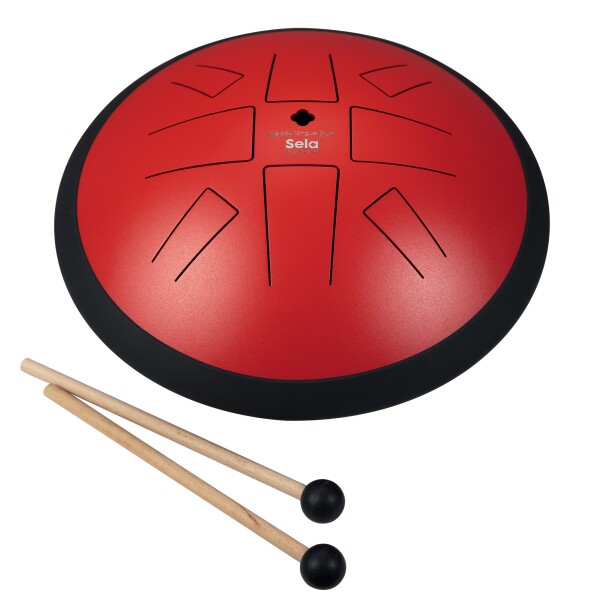 Sela 10" Melody Tongue Drum Red