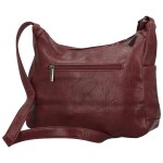 Trendy dámská koženková crossbody kabelka Riva, vínová