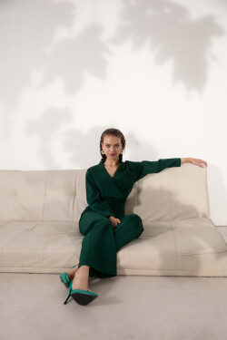 Dámský overal K147 tm. zelená - Makover S