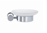 DURAVIT - D-Code Mýdlenka s držákem, pravá, mléčné sklo/chrom 0099181000
