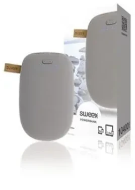 Sweex Powerbanka 10400 mAh šedá / Powerbanka / Lithium-Ion / USB (SWSTONE4)