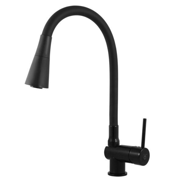 RAV Slezák - SEINA - Dřezová baterie s flexibilním ramínkem, Černá - matná, 1/2" SE908.5/13CMAT