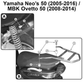 Nosič zadního kufru Monolock Yamaha Neo´S 50 2008-2017