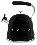 SMEG 50's Retro Style WKF01BL černá / Píšťalová konvice / 2,3 l / nerez / vhodná pro indukci (WKF01BL)