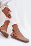 Dámské Semišové Baletky Barefoot S Pásky Zazoo 191 Šedé 35