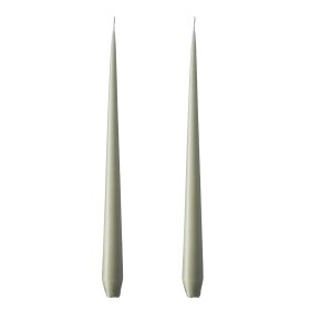 Ester & erik Svíčka Taper 32 cm – 69 Artichoke – set 2 ks, zelená barva, vosk