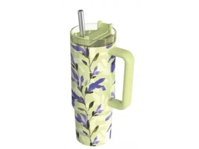 Quokka Nerezový termohrnek s brčkem Stream Matcha 950 ml (40031QO)